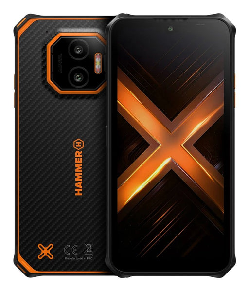 EAN 5902983638322 - HAMMER Energy X2 15,5 cm (6.1") SIM doble Android 15 4G USB Tipo C 6 GB 128 GB 5000 mAh Negro, Naranja imagen 1