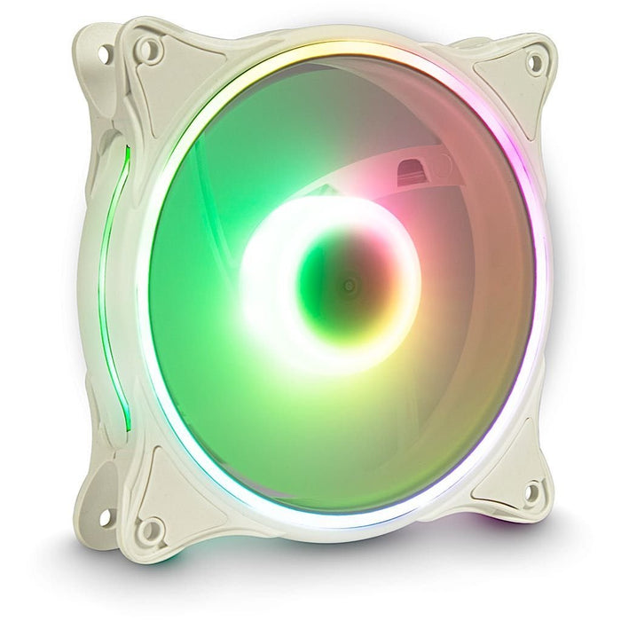 Inter-Tech Argus L-12025w Carcasa Del Ordenador Ventilador 12 Cm Blanco 1 Pieza(S) Blanco/Transparente, Ventilador, 12 Cm, 1200 Rpm, 30 Db, 59,47 Cfm, Blanco
