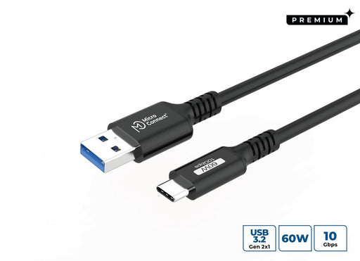 EAN 5715328189782 - Microconnect USB3.2AC4 cable USB USB 3.2 Gen 2 (3.1 Gen 2) 4 m USB C USB A 60 W Negro imagen 1
