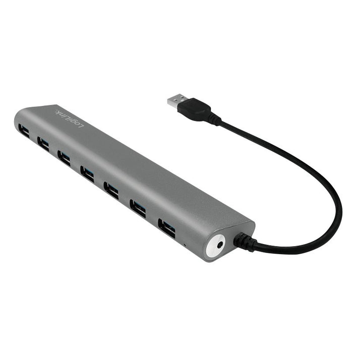 EAN 4052792048636 - LogiLink UA0308 hub de interfaz USB 3.2 Gen 1 (3.1 Gen 1) Type-A 5000 Mbit/s Gris imagen 4