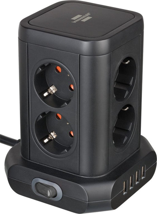 EAN 4007123677740 - Brennenstuhl 1153560000 base múltiple 2 m 8 salidas AC Interior Negro imagen 1