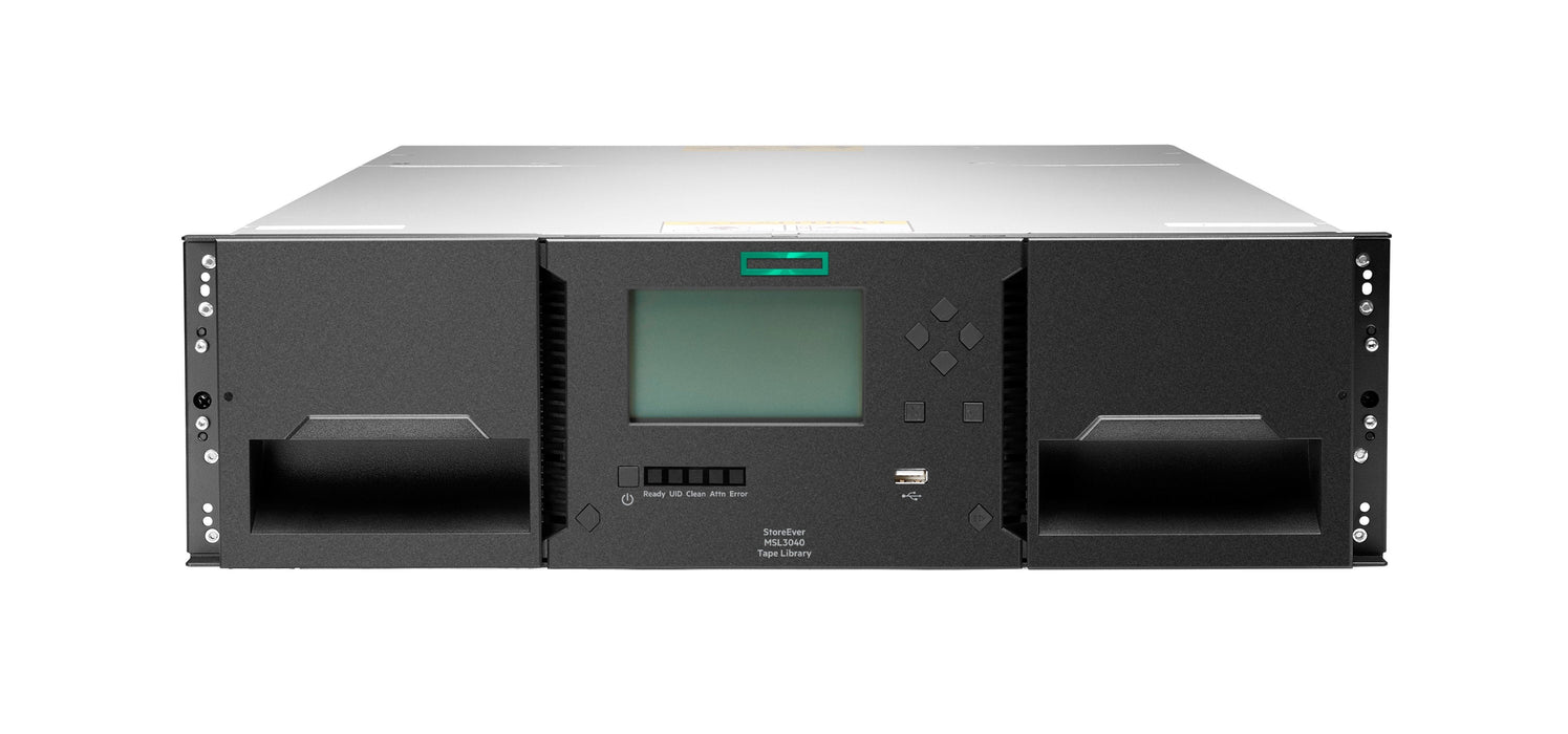 Hpe Storage Msl3040 Tape Library 1x Msl Lto-9 Fibre Channel 20x Lto-9 45tb Data Cartridges