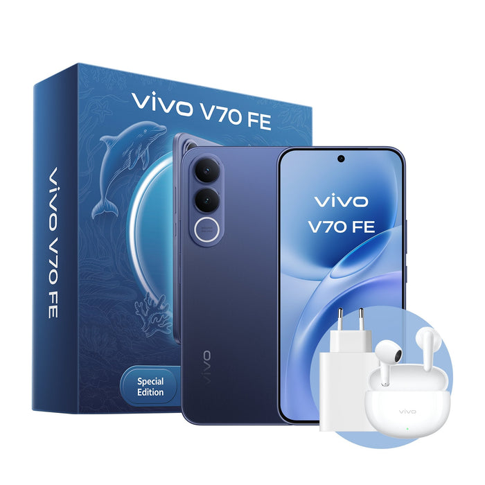 Smartphone Vivo V70 Fe 8gb 256gb 6.83' 5g Azul Incluye Cargador + Auriculares