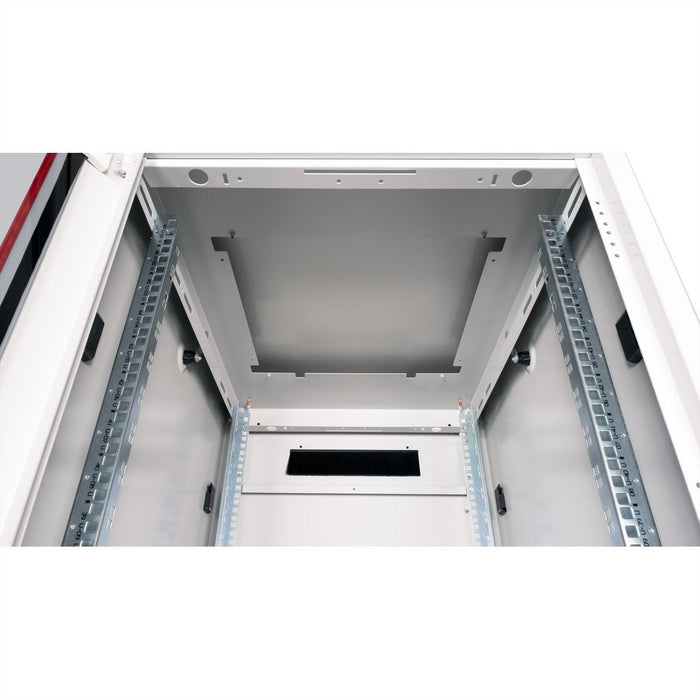 Roline 19-Zoll Netzwerkschrank Pro 47 He, 600x800 Bxt Glastr Grau