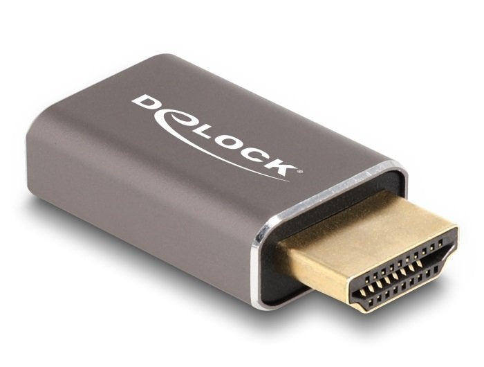 Delock Hdmi Adaptador Macho A Hembra 8k 60 Hz Gris Metall