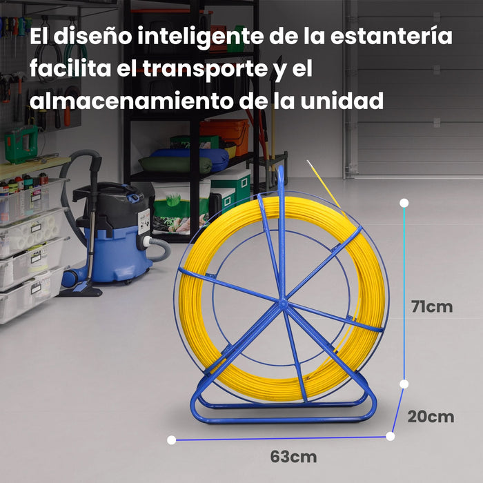 Extralink Pilot 6mm 200m  Varilla De Tracción De Cable  Fibra De Vidrio Frp, D. 6mm, L. 200m, Amarillo