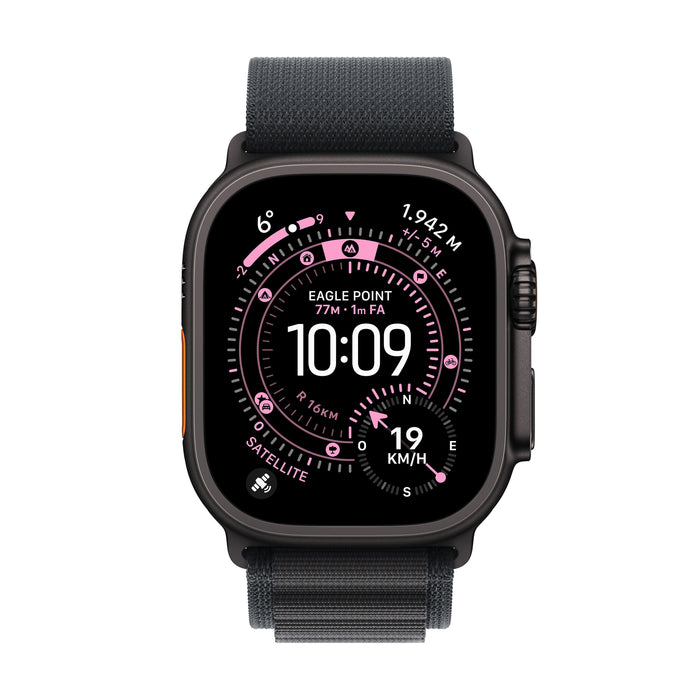 Apple Watch Ultra 3 (2025) Gps + Cellular 5g 49mm Black Titanium Case With Black Alpine Loop Medium Eu Mf0v4