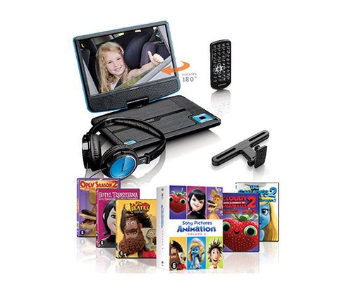 EAN 8711902037873 - Lenco DVP-910BU Reproductor de DVD portátil Convertible 22,9 cm (9") Negro, Azul imagen 1
