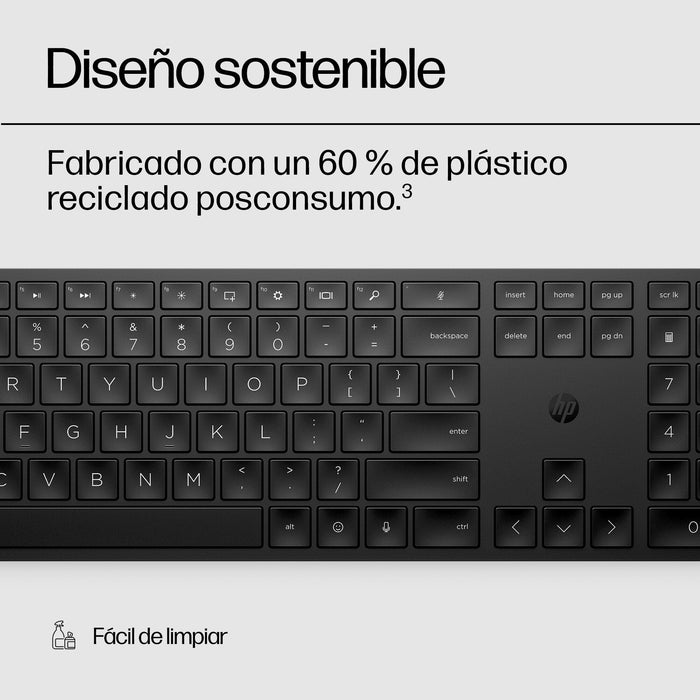 EAN 0196188162040 - HP 450 Programmable Wireless Keyboard teclado Hogar RF inalámbrica + USB QWERTY Negro imagen 7