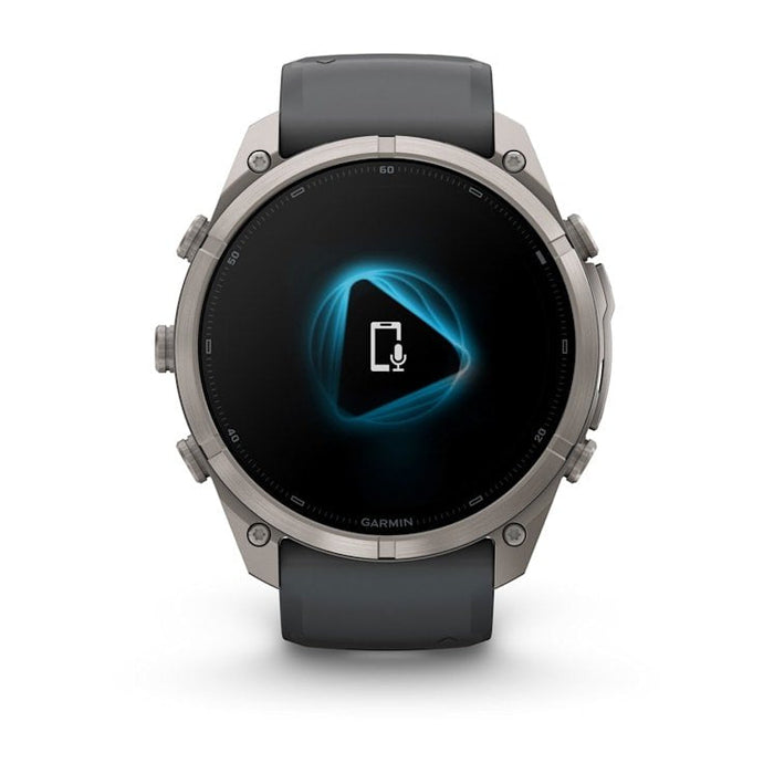 Garmin Fenix 9 Pro Titanio Con Correa De Silicona En Gris Smartwatch 51mm