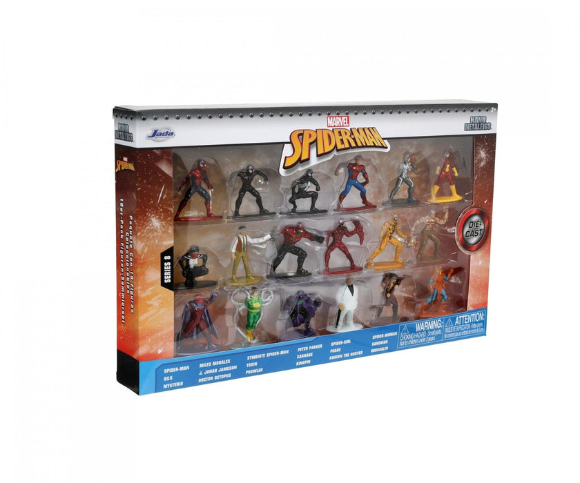 Figura Spider-Man Set 18 Figuras 4 Cm Spider-Man Marvel Nano Metalfigs