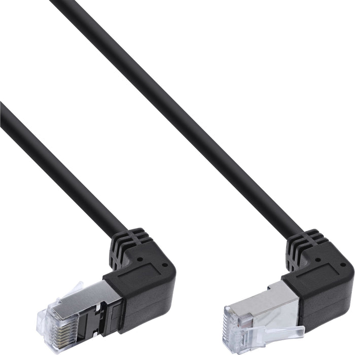 Cable De Red  Inline En Ángulo Ascendente/Descendente, S/Ftp (Pimf), Cat.6, 250 Mhz, Pvc, Cobre, Negro, 0,15 M