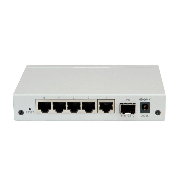 Roline Gigabit Ethernet Switch 6 Ports (5x 10 100 1000 + 1x Sfp), Websmart