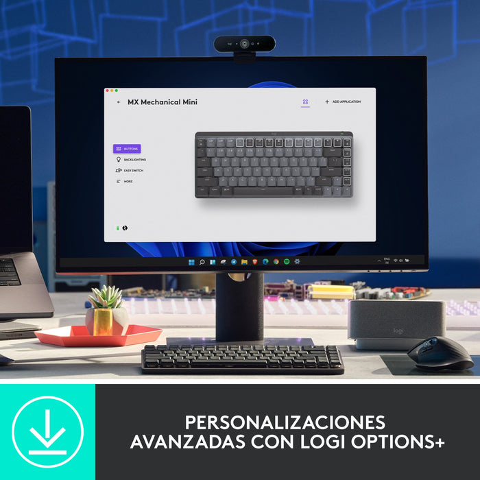 EAN 5099206103221 - Logitech Master 920-010780 teclado Oficina RF Wireless + Bluetooth QWERTY Internacional de EE.UU. Grafito imagen 9
