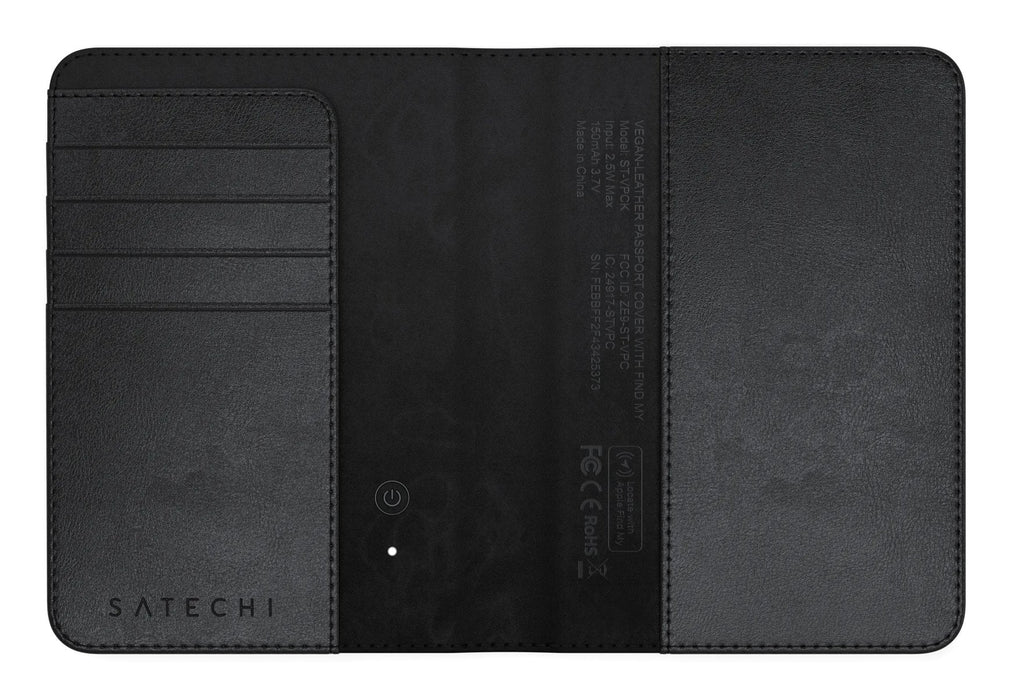 Vegan-Leather Passport Wallet With Find My Negro