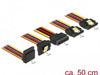 EAN 4043619601493 - DeLOCK 60149 cable de SATA 0,5 m SATA de 15 pines 4 x SATA de 15 pines Negro, Naranja, Rojo, Amarillo imagen 2