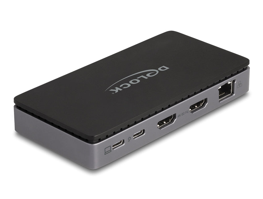 Delock 88271 Estación De Acoplamiento Usb Type-C 4k - Dual Hdmi Mst / Usb / Gigabit Lan / Pd 3.0 85 W