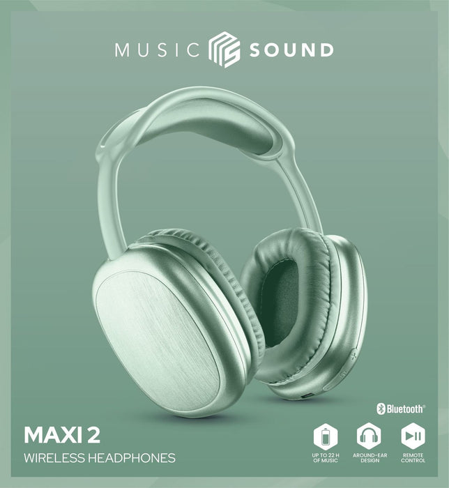 EAN 8018080486050 - Music Sound MAXI2 Auriculares Inalámbrico Diadema Llamadas/Música USB Tipo C Verde imagen 2