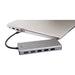 EAN 8420738303587 - SilverHT 17126 base para portátil y replicador de puertos USB 3.2 Gen 1 (3.1 Gen 1) Type-C Negro imagen 3