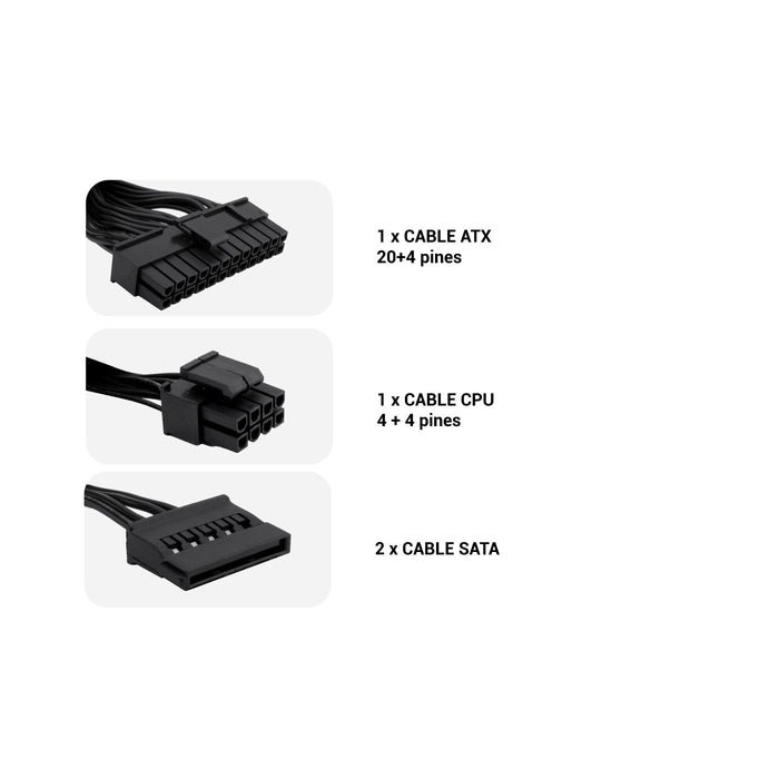 EAN 8436556140648 - CoolBox T300 unidad de fuente de alimentación 20+4 pin ATX Gris imagen 4