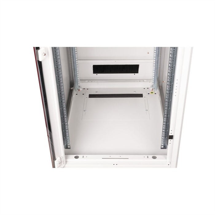 Roline 19-Zoll Netzwerkschrank Pro 42 He, 600x800 Bxt Glastr Grau