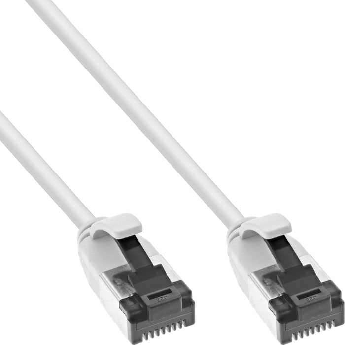 Inline® Cable De Red Slim, U/Ftp, Cat.8.1, Tpe Halogen-Free, Blanco 2m