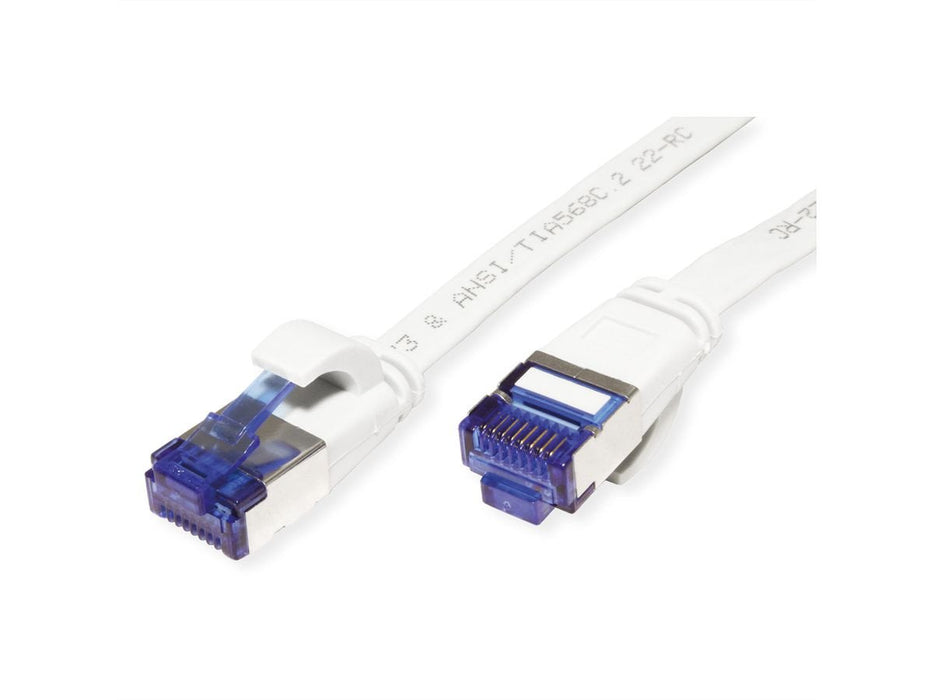 Value Cable De Red Cat.6a (Class Ea) Ftp, Extra-Flach, Wei, 1 M