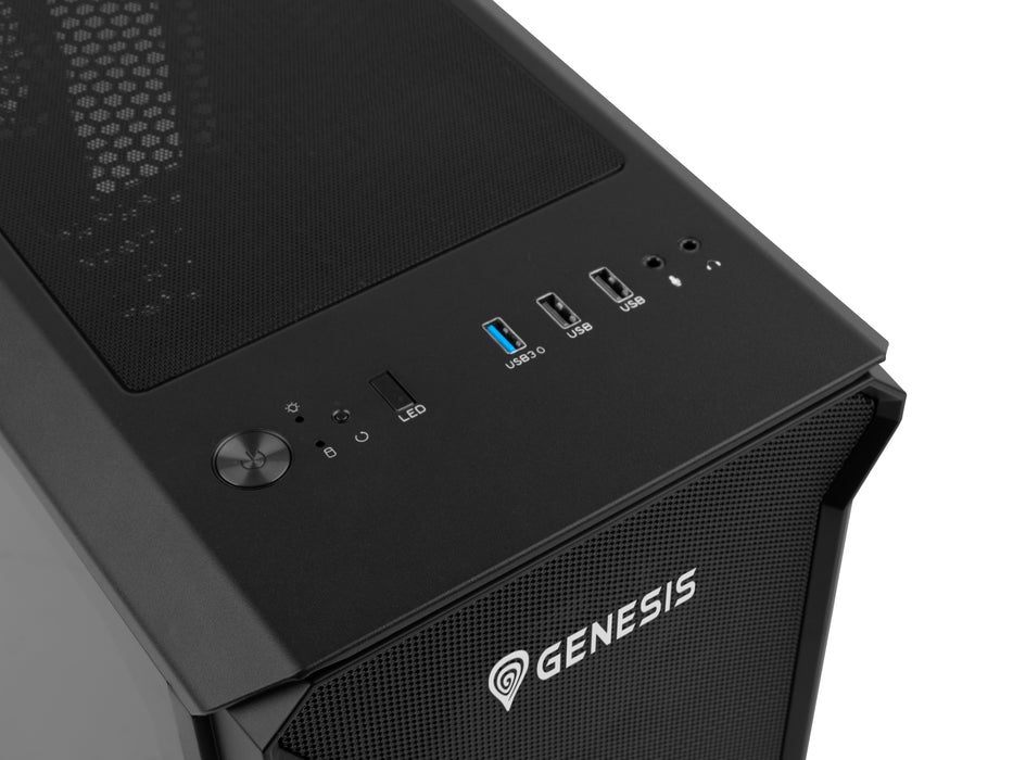 EAN 5901969425307 - GENESIS Irid 503 ARGB Micro Torre Negro, Transparente imagen 8