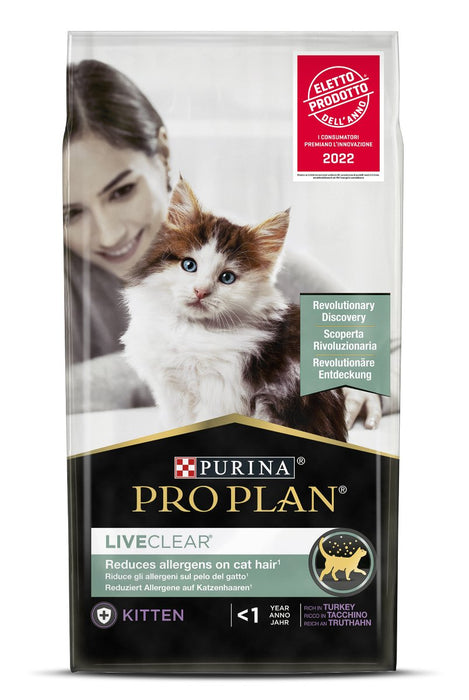 Purina Pro Plan Liveclear Kitten Bogata W Indyka 1,4kg