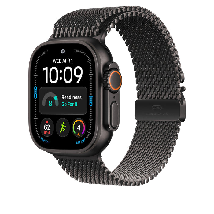 49mm Black Titanium Milanese Loop - Medium