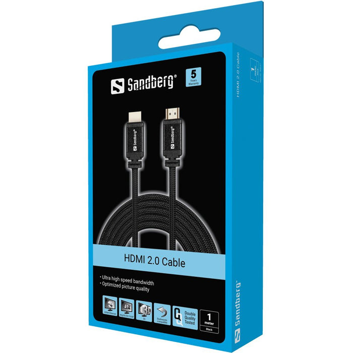 EAN 5705730508974 - Sandberg 508-97 cable HDMI HDMI tipo A (Estándar) Negro imagen 3