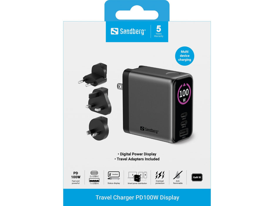 Travel Charger Pd100w Display