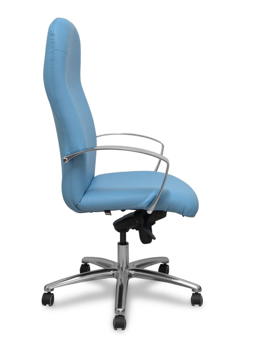 Piqueras Y Crespo Sillon Caudete Similpiel Azul Claro