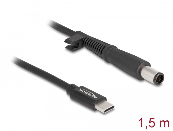 Delock Notebook Ladecable Usb Type-C Stecker Zu Hp 7,4 X 5,0 Mm Stecker