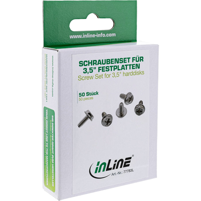 Tornillos Inline Para Discos Duros De 3,5" Versión Larga 8 Mm 50 Uds.