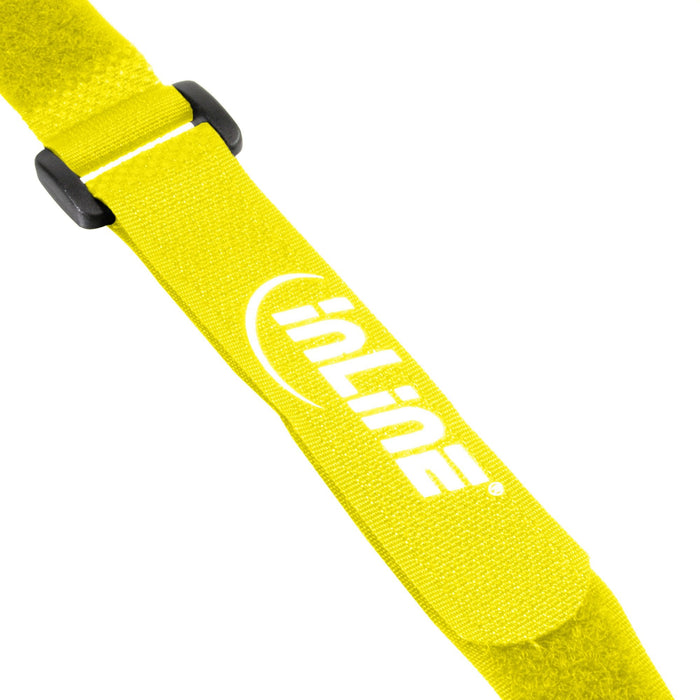 Tiras De Cables Inline De Velcro 20 X 200 Mm 10 Uds. Amarillo