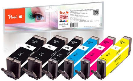 EAN 7640155898706 - Peach PI100-188 cartucho de tinta 6 pieza(s) Compatible Alto rendimiento (XL) Negro, Cian, Magenta, Foto  imagen 1
