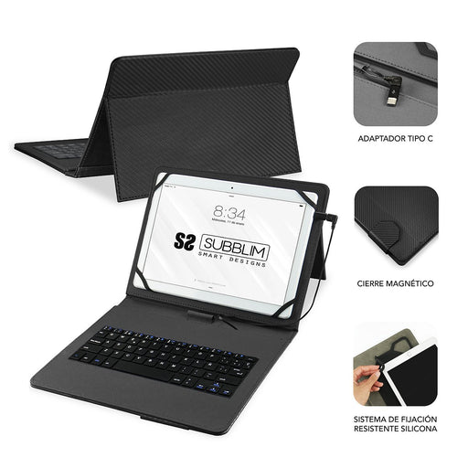 EAN 8436586741020 - SUBBLIM SUB-KT1-USB001 teclado para móvil QWERTY Español MicroUSB Negro imagen 2