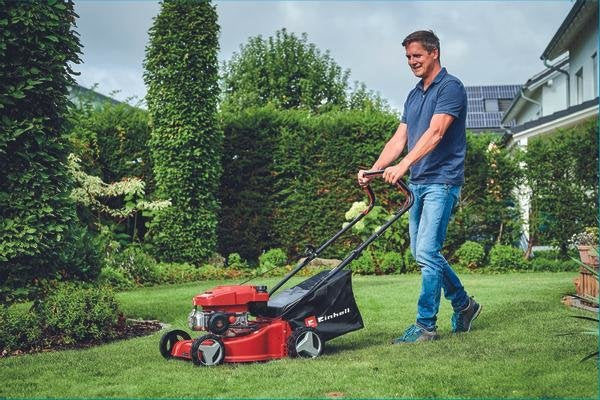 EAN 4006825665741 - Einhell GC-PM 40/2 Cortacésped de empuje a gasolina Gasolina Rojo imagen 6