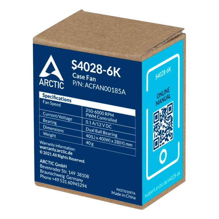 EAN 4895213703796 - ARCTIC S4028-6K Carcasa del ordenador Ventilador 4 cm Negro 1 pieza(s) imagen 7