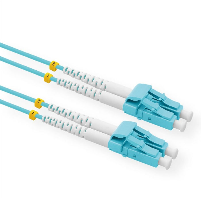 Value Lwl-Cable 50 125m Om3, Lc Lc, Low-Loss-Stecker, Trkis, 10 M