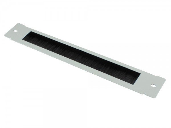 Bürstenleiste 380 Mm X 57 Mm Für Good Connections® 19" Wandgehäuse Flat-Pack (Gc-Rfxxxg), Lichtgrau (Ral7035)