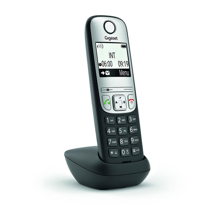 EAN 4250366857138 - Gigaset A690HX Teléfono DECT/analógico Identificador de llamadas Negro, Plata imagen 1