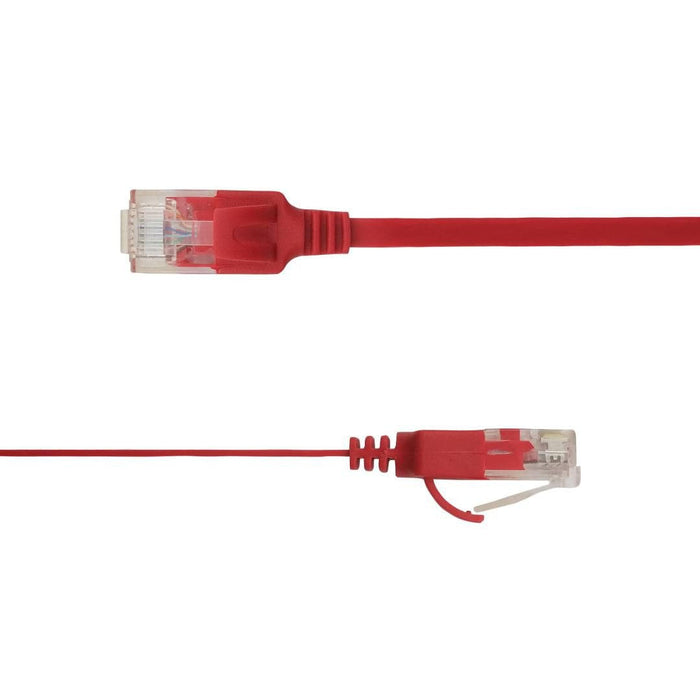 Flat U/Utp Cat6a Red 2.5m Awg 34/7, Pvc, 1x4mm Utp-Fl6a-00250-Rd