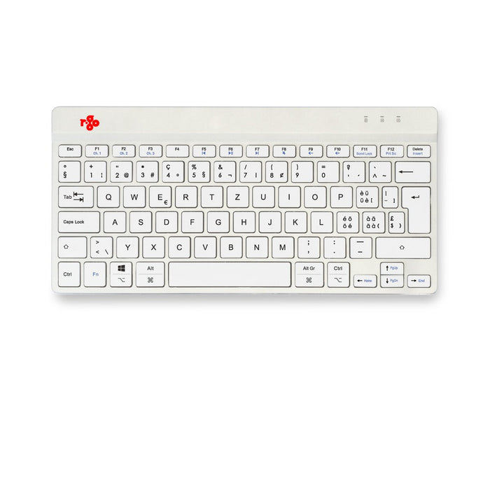 R-Go Compact Break Keyboard,  Qwertz (Ch), Bluetooth, White