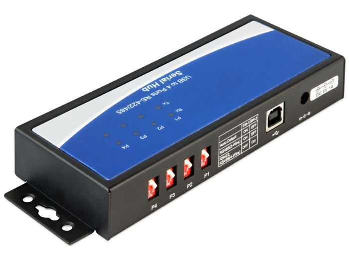 EAN 4043619875870 - DeLOCK 87587 convertidor, repetidor y aislador en serie Negro imagen 2