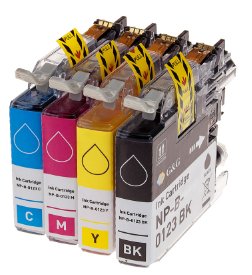 G&G Xl-Druckerpatronen 4er Set Brother Lc-123valp Bk/C/M/Y