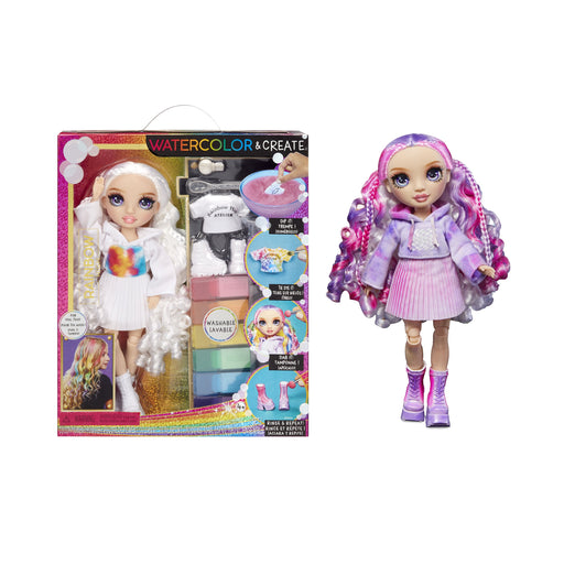 EAN 0035051507581 - Rainbow High WaterColor & Create Dolls- Purple Eyes imagen 1