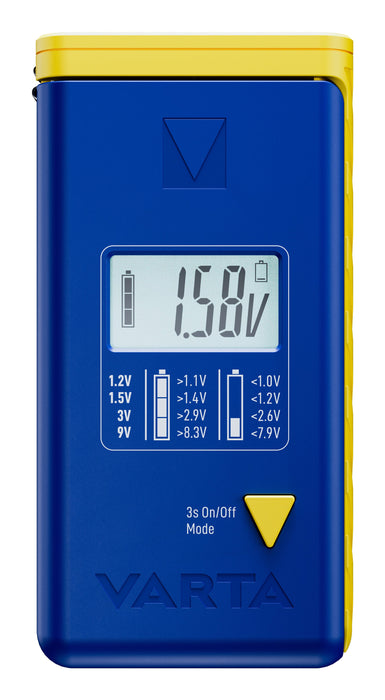 EAN 4008496073849 - Varta LCD Battery Tester medidor de energía y batería Azul, Amarillo imagen 5