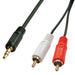 EAN 4002888356831 - Lindy 35683 cable de audio 5 m 2 x RCA 3,5mm Negro imagen 1